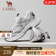 駱駝（CAMEL）【星耀】2025春季新款復(fù)古時(shí)尚輕便透氣軟彈舒適情侶休閑老爹鞋 G25S852108 月影灰 女 36