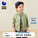 迷你巴拉冬季新款男女童可愛無領(lǐng)羽絨服寶寶保暖時尚羽絨馬甲 橄欖綠40801 100