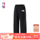 NBA官方聯(lián)盟球場(chǎng)生活男女保暖秋冬季戶(hù)外寬松運動(dòng)休閑直筒彎刀褲長(cháng)褲 聯(lián)盟（黑色） XL
