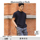 ABERCROMBIE & FITCH【重磅圓領(lǐng)】男裝25夏新款美式復(fù)古棉質(zhì)寬松短袖T恤KI124-5573 黑色 M (180/100A)