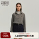 Teenie Weenie小熊秋休閑季復古棉柔長袖襯衣牛仔襯衫灰色女裝外套