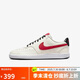 耐克男子休閑鞋COURT VISION LO NBA運動鞋DM1187-101淺灰/大學(xué)紅40