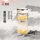 希諾（HEENOOR）玻璃杯女士單層高顏值小巧便攜泡茶杯帶濾網(wǎng)口袋杯小杯子2025新款 【綺夢(mèng)系列】暮霞云煙-370ml