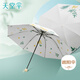 天堂 防曬晴雨傘三折 太陽傘彩膠防曬傘遮陽晴雨兩用傘 芳草沐光