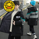 G.DUCKKIDS品牌童裝男童冬裝外套秋冬款加絨加厚兒童派克服男孩冬季保暖衣服 黑綠 130