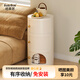 格美居收納床頭柜多層臥室圓形柜子置物架網(wǎng)紅ins簡(jiǎn)約儲物柜收納柜 【旗艦款】乳白色 三層