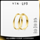 YIN隱「隱」系列莫比烏斯環(huán)1.8素金情侶對(duì)戒18K金戒指對(duì)戒節(jié)日禮物 1.8mm(18K隱金) 15號(hào)