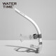 WATERTIME/水川 呼吸管 游泳訓(xùn)練 兒童成人自由泳呼吸器全濕式 白管灰標