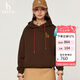 哈吉斯（HAZZYS）女裝連帽活力休閑風(fēng)衛(wèi)衣ABTSE0BCF04 酒紅色WN 160/84A38