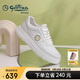 金利來(lái)（Goldlion）男鞋25年新款皮面運(yùn)動(dòng)鞋厚底增高百搭小白鞋G500510216BBE白色40