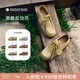 natursun奚夢瑤高圓圓章若楠文淇同款德訓鞋女鞋厚底休閑袋鼠鞋情侶鞋單鞋 黃色（建議拍小一碼） 36 (230mm)