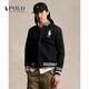Polo Ralph Lauren 拉夫勞倫  男裝 25秋Big Pony起絨布棒球夾克RL100114 001-黑色 L