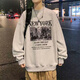 冰隱衛衣男2025春秋冬新款圓領(lǐng)男士衛衣純棉青少年休閑寬松百搭衛衣男 *灰色*款(NEWYO) 常規 L (110-130斤)