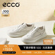 愛步（ECCO）25年夏季新款潮流拼色厚底休閑板鞋 街頭球鞋女鞋272803 白色38