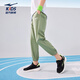 鴻星爾克（ERKE）童裝男女大小童梭織四面彈兒童夏季輕薄透氣運動(dòng)九分褲膠囊綠170