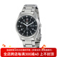 精工（SEIKO）5號系列夜光防水黑盤(pán)鋼帶41毫米表徑休閑商務(wù)男表七夕情人節禮物 SNZG13