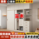 秉泰全實(shí)木推拉門衣柜家用臥室60cm深免安裝小戶型生態(tài)板兒童定制柜子 實(shí)木-160*60*200衣柜+頂柜+角柜[包安裝