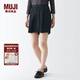 無印良品（MUJI）女式 萊賽爾纖維 短褲 褲子 休閑褲 夏天 女裝 BEC11C3S 黑色 S