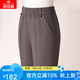 俞兆林（YUZHAOLIN）媽媽裝褲子女2025秋冬新款毛呢大碼寬松直筒褲洋氣高腰中老年女褲 AHH25 咖色 【春秋款】 L 【推薦105斤以下】