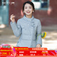 煙花燙反季特惠：藍(lán)色繡花加厚外套女2025新冬季白鴨絨短款羽絨服 清漪 藍(lán)色 S