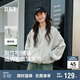 森馬外套女短款寬松純色夾克2025春秋復(fù)古休閑棒球領(lǐng)109125108005