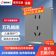 國際電工（TEP） 暗裝86型開(kāi)關(guān)插座面板大板星空灰家用暗裝墻壁電源五孔插座面板 五孔插座（10A）