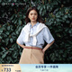TOMMY HILFIGER夏季女萊賽爾微彈條紋腰帶直筒商務氣質休閑半身裙短裙38478 卡其色AEG S 34