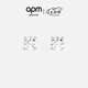 APM Monaco 圓鋯耳釘戒指限定禮盒時(shí)尚飾品生日送女友七夕禮物 鋯石耳釘