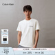 Calvin KleinJeans夏季男女情侶中性休閑通勤ck字母純棉凈色短袖T恤J324671