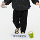 jnby by JNBY[江南布衣嬰童]秋裝運動(dòng)長(cháng)褲寬松舒適易搭配男女?huà)雰篩N8E11220 001本黑 90 cm