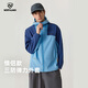 諾詩(shī)蘭25春季新款軟殼衣戶(hù)外運動(dòng)防潑水防風(fēng)透氣連帽夾克彈力外套 航線(xiàn)藍色/海軍藍色 175