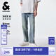 杰克·瓊斯（JACK&JONES）男裝潮時(shí)尚舒適百搭簡(jiǎn)約風(fēng)個(gè)性字母印花九分直筒牛仔褲225232105 E40淺牛仔藍 常規 29 170 W29