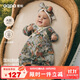aqpa[林深時(shí)見(jiàn)鹿]愛(ài)帕新生嬰兒春秋寶寶連體哈衣 林深時(shí)見(jiàn)鹿 66cm
