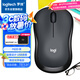 羅技（Logitech）M220 輕音鼠標 無線鼠標 辦公鼠標 對稱鼠標 帶無線微型接收器 灰黑色
