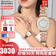 Emporio Armani阿瑪尼手表女 滿天星輕奢時尚女表歐美腕表 七夕情人節(jié)禮物送女友 玫瑰金摩天輪 AR1909