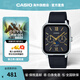 CASIO簡約情侶手表 方形指針石英月相手表小方塊 七夕情人節(jié)禮物生日 MTP-M305L-1A2VDF