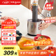 東菱（Donlim）絞肉機(jī)家用套娃佐料機(jī)電動(dòng)輔食機(jī)絞餡碎肉料理機(jī)切菜磨粉搗蒜器DL-5028不銹鋼款