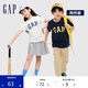GAP【兩件套】男女大童春秋款LOGO棉質(zhì)短袖T恤404362