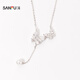 三福925銀自然夢(mèng)境短項鏈單條 飾品首飾配飾826738（金銀混發(fā)） 653557 1克