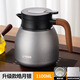 虎牌（TIGER）香港直郵陶瓷內膽保溫壺智能顯溫燜燒泡茶壺家用大容量熱水壺送禮 皓月銀1100ml【搪瓷內膽+顯溫】
