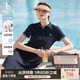HAZZYS哈吉斯女裝 2025夏季新款女士【PHIZ系列】寬松下擺POLO連衣裙女 藏青色NV L (165/88A 40)