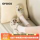 CROCS卡駱馳洞洞鞋泡芙云朵女鞋夏季新款女士增高鞋子高跟鞋涼鞋拖鞋女 云朵/骨白色（建議拍小一碼） 38 -39(250mm)