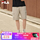FILA 斐樂官方男士梭織五分褲2025新款時尚休閑寬松工裝短褲 淺灘中卡其-DK XL 180/88A/XL