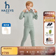 哈吉斯（HAZZYS）品牌童裝男女童兩件套秋新品舒適透氣彈力氣質(zhì)翻領(lǐng)簡(jiǎn)約套裝 天青色 165