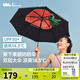 蕉下（beneunder）防紫外線三折倍護(hù)黑膠晴雨傘防曬傘野果BM397 搖滾草莓