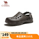 駱駝（CAMEL）軟彈兩穿厚底山系戶外涼鞋透氣男士洞洞鞋 G15M776029 綠色 42