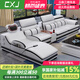 誠(chéng)軒家2025新款頭層牛皮真皮沙發(fā)現(xiàn)代簡(jiǎn)約客廳奶油風(fēng)小戶型三人貴妃組合 3.24m【雙+單人+按摩位】 標(biāo)準(zhǔn)版--接觸面加厚牛皮