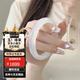 京鑒高冰羊脂白月光手鐲冰透簡(jiǎn)約復(fù)古女玉鐲冰種手鐲粗粗女神玉鐲 白月光手鐲和田玉【配禮盒+證書 內(nèi)徑56-58建議90-105斤【簡(jiǎn)約款