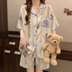 另約睡衣女款夏季甜美卡通條紋短袖短褲2026新款云朵棉夏天家居服女士 5315 口袋小狗 L