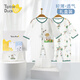 翹腳鴨（Tiptoe Duck）嬰兒衣服禮盒夏季連體衣新生兒見面禮寶寶高檔實用 熊博士  66cm 